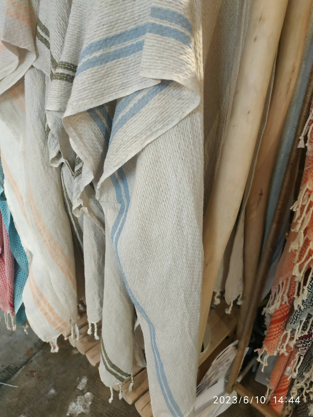 Kimono de lino y algodón